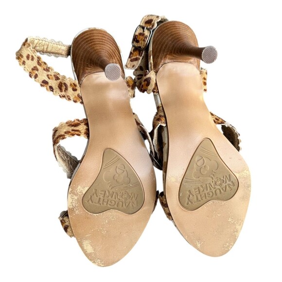 Women's NAUGHTY MONKEY Leopard Print Heel Sandals 7.5 M - Picture 4 of 6